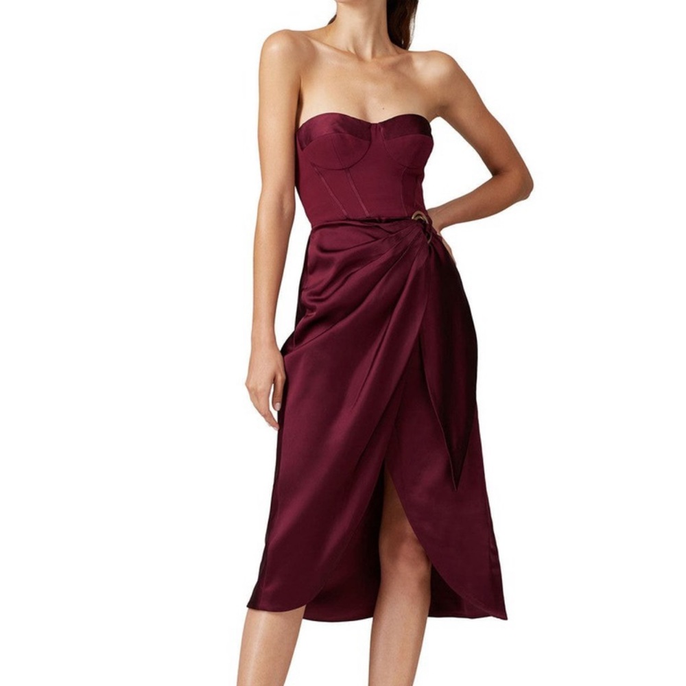 Jonathan Simkhai Satin Bustier Dress